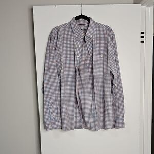Croft & Barrow Men's Blue and White Plaid Shirt